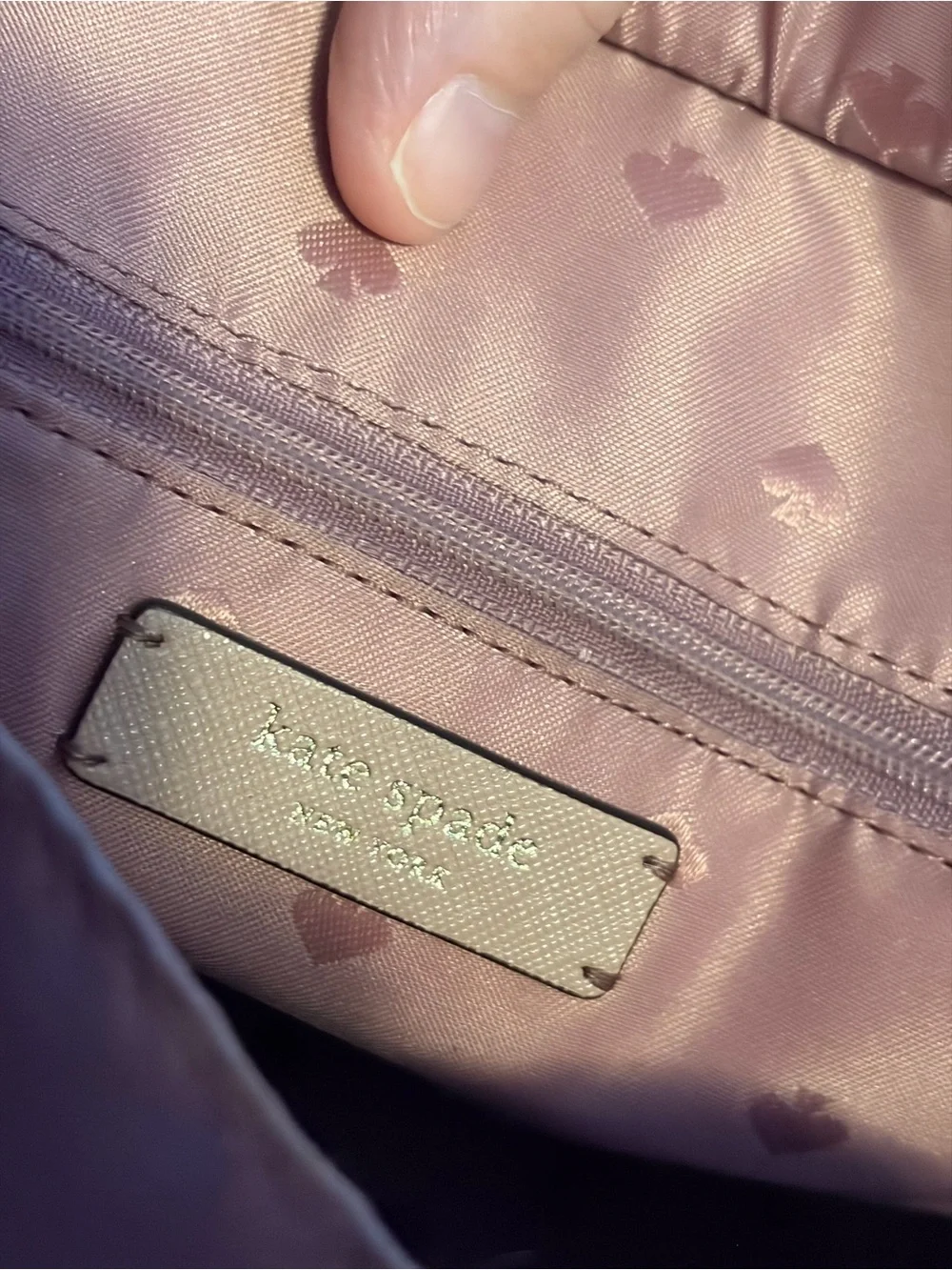 Kate Spade New York Blush Pink Saffiano Leather Satchel Crossbody Bag
